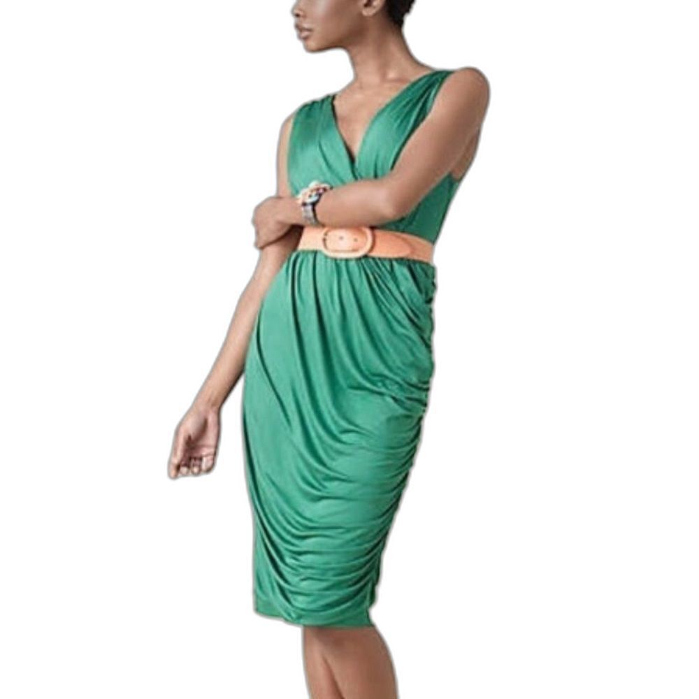 Anthropologie Deletta Green Dress